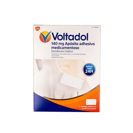 VOLTADOL PARCHES DICLOFENACO 140 MG 5 APOSITOS ADHESIVOS MEDICAMENTOSOS