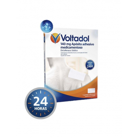VOLTADOL PARCHES DICLOFENACO 140 MG 5 APOSITOS ADHESIVOS MEDICAMENTOSOS