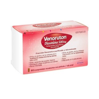 VENORUTON DIOSMINA 500MG 60 COMPRIMIDOS RECUBIERTOS
