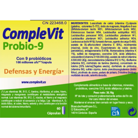 COMPLEVIT PROBIO-9 60 CAPSULAS