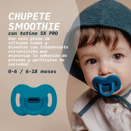 SUAVINEX CHUPETE SILICONA FISIOLOGICO SX PRO SELECTION 6-18 MESES SMOOTHIE BUTTERFLY