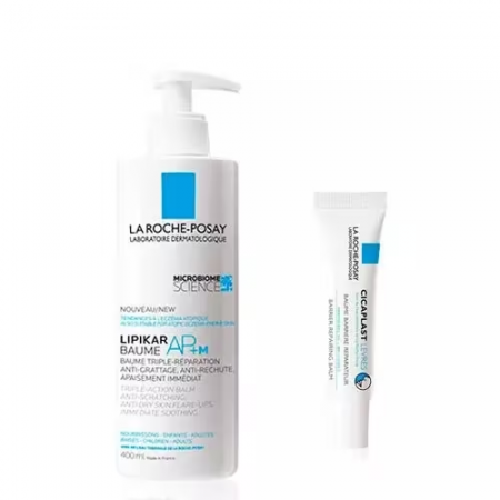 LA ROCHE POSAY PACK LIPIKAR BAUME AP+MAX 400ML+ CICAPLAST BAUME B5 40ML + REGALO BOLSA-CAMBIADOR