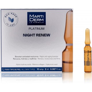 MARTIDERM PLATINUM NIGHT RENEW 10 AMPOLLAS