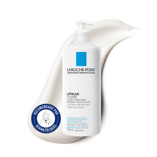 La Roche-Posay Lipikar Fluido hidratante corporal recomendado por dermatólogos formato 750 ml