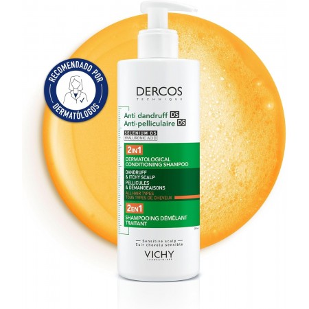 DERCOS CHAMPU ACONDICIONADOR ANTICASPA DS 2 EN 1 400 ML