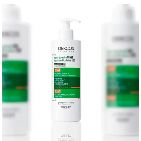 DERCOS CHAMPU ACONDICIONADOR ANTICASPA DS 2 EN 1 400 ML