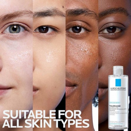 Agua micelar La Roche-Posay Toleriane formulada para la alta tolerancia en todo tipo de pieles