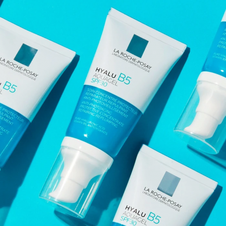 Familia de productos antiedad e hidratantes La Roche-Posay Hyalu B5 Aquagel SPF30
