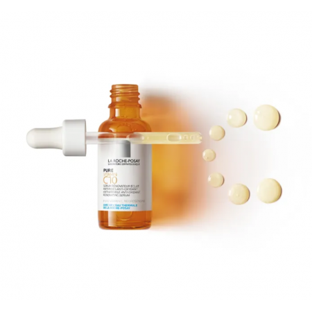 LA ROCHE POSAY PACK ILUMINADOR: PURE VITAMIN C12 SERUM + HYALU B5 CONTORNO + RETINOLB3 MINI SERUM