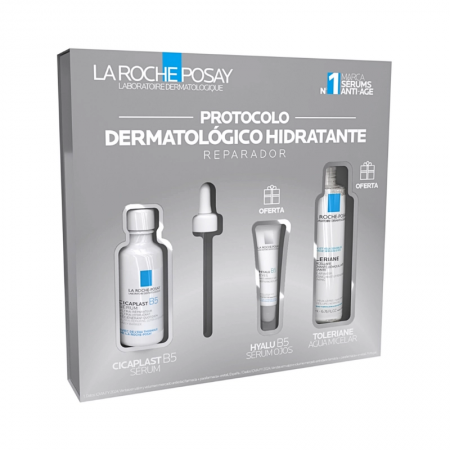 LA ROCHE POSAY PACK PROTOCOLO HIDRATANTE CICAPLAST SERUM B5 30ML + HYALU B5 OJOS 5 ML + AGUA MICELAR