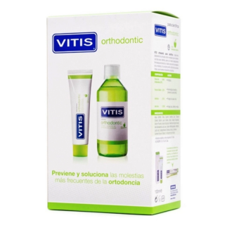 VITIS PACK ORTHODONTIC PASTA DENTIFRICA 100 ML + ORTHODONTIC COLUTORIO 500 ML