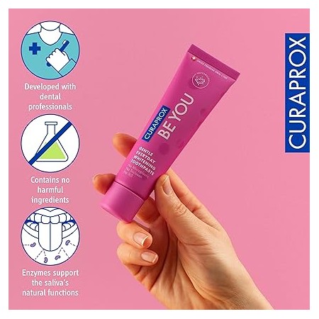 BE YOU CURAPROX PASTA DE DIENTES BLANQUEADORA 60 ML SABOR WATERMELON