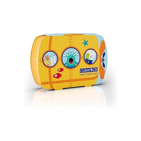 CURAPROX KIT DENTAL INFANTIL 4-12 AÑOS: CEPILLO + PASTA + INTERDENTAL COLORES