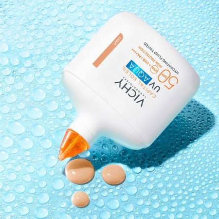 VICHY CAPITAL SOLEIL UV AQUA FLUIDO HIDRATANTE SPF50 CON COLOR TONO CLARO 50ML