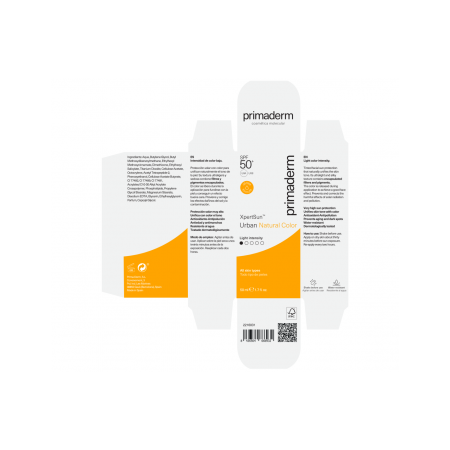 PRIMADERM XPERTSUN URBAN NATURAL SPF 50+ COLOR LIGHT INTENSITY CREMA 50 ML