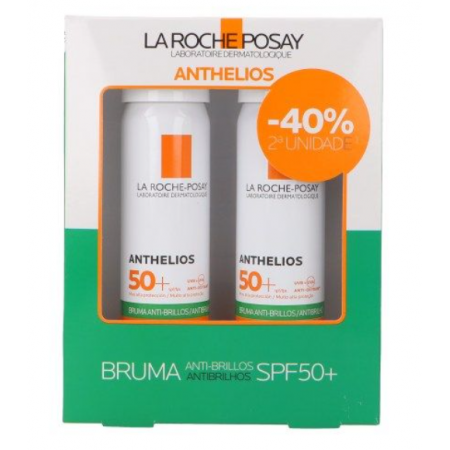 ANTHELIOS DUPLO BRUMA DE ROSTRO ANTIBRILLO SPF50+ BRUMA INVISIBLE 2 X 75ML