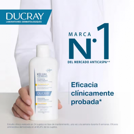 DUCRAY KELUAL SQUANORM CHAMPU CASPA SECA 200 ML