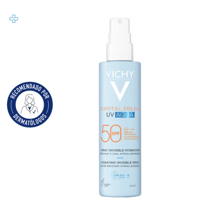 VICHY CAPITAL SOLEIL UV AQUA SPF50+ SPRAY HIDRATANTE INVISIBLE 200 ML