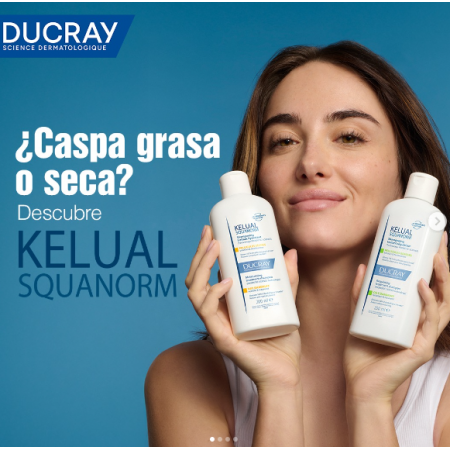 DUCRAY KELUAL SQUANORM CHAMPU TRATANTE HIDRATANTE CASPA SECA 400 ML