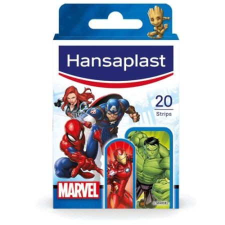 HANSAPLAST MARVEL APOSITO ADHESIVO DE 2 TAMAÑOS X 20 TIRITAS