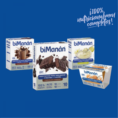 BIMANAN BATIDO SUSTITUTIVO SABOR A CHOCOLATE 6 SOBRES X 50G