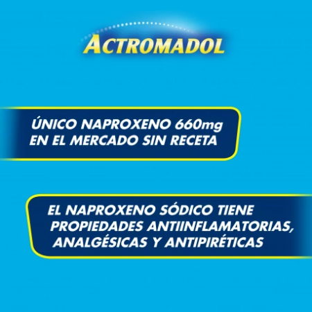 ACTROMADOL NAPROXENO SÓDICO 660 MG 8 COMPRIMIDOS DE LIBERACIÓN MODIFICADA