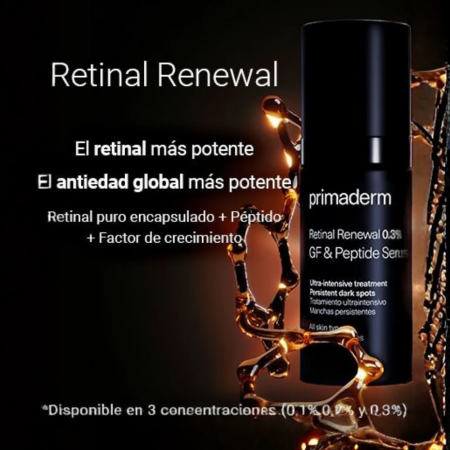 PRIMADERM RETINAL RENEWAL 0.3% GROWTH FACTOR PEPTIDE SERUM 30 ML