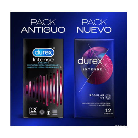 DUREX INTENSE REGULAR FIT 12 PRESERVATIVOS