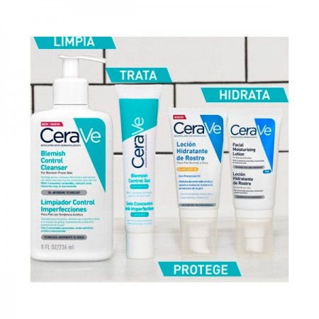 CERAVE LIMPIADOR CONTROL IMPERFECCIONES PIEL ACNEICA GEL 473ML