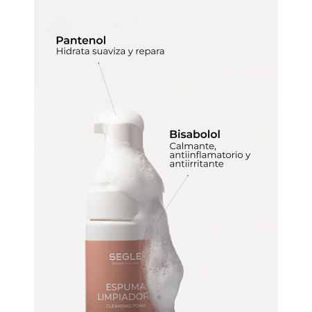 SEGLE ESPUMA LIMPIADORA HIDRATANTE Y ANTIPOLUCIÓN ESPUMA 150ML