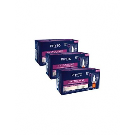 PHYTO COFRE PHYTOCYANE ANTICAIDA MUJER AMPOLLAS 2 + 1 GRATIS
