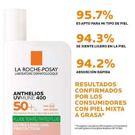 ANTHELIOS OIL CONTROL UVMUNE 400 SPF50+ FLUIDO CON COLOR 50ML
