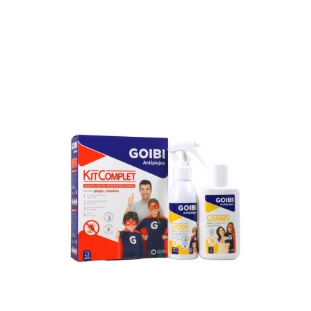 GOIBI PACK ANTIPIOJOS LOCION 125ML + CHAMPU 125 ML + GORRO + LENDRERA