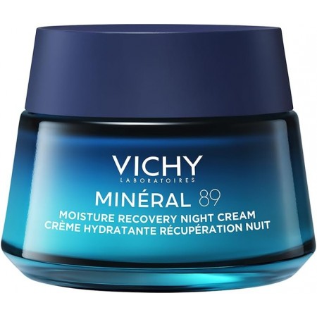 Crema hidratante recuperadora nocturna Vichy Minéral 89 Moisture Recovery Night Cream de 50 ml