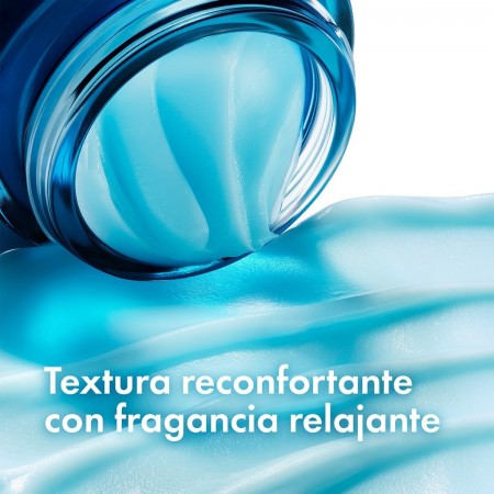 Textura ligera, fresca y reconfortante con aroma relajante de la crema de noche Vichy