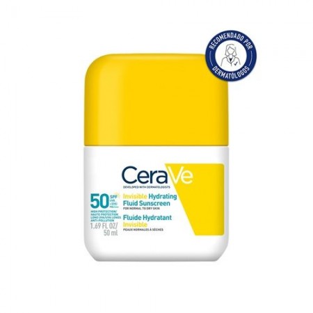 CERAVE FLUIDO FACIAL PROTECTOR INVISIBLE HIDRATANTE SPF50 50 ML