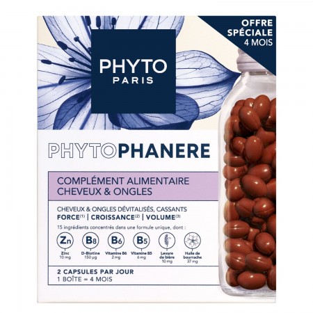PHYTOPHANERE PACK TRATAMIENTO CABELLO Y UÑAS 2 X 120 CÁPSULAS 4 MESES