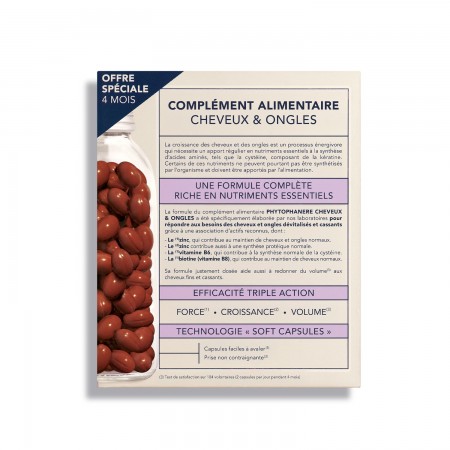 PHYTOPHANERE PACK ANTICAIDA CABELLO Y UÑAS 2 X 120 CÁPSULAS 4 MESES