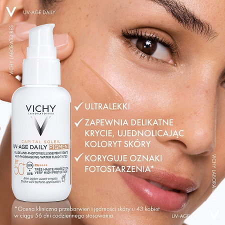 VICHY CAPITAL SOLEIL UV-AGE DAILY SPF50+ PIGMENT CON COLOR TONO MEDIO 40 ML