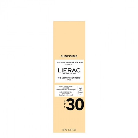 LIERAC SUNISSIME FLUIDO PROTECTOR ROSTRO REVITALIZANTE ANTI-EDAD GLOBAL SPF30 40ML