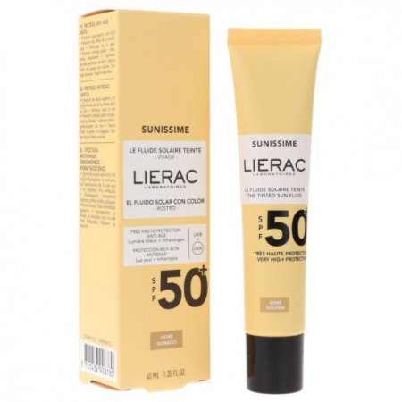 LIERAC SUNISSIME BB FPS50 FLUIDO PROTECTOR CON COLOR 40 ML
