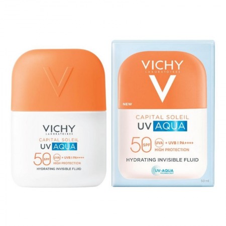 VICHY CAPITAL SOLEIL UV AQUA FLUIDO HIDRATANTE INVISIBLE FACIAL 50 ML