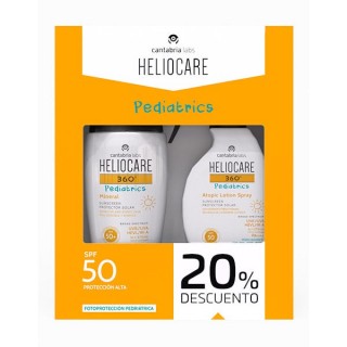 HELIOCARE 360º PACK PEDIATRICS FLUIDO MINERAL PEDIATRIC 50ML + ATOPIC LOTION SPRAY PISTOLA 250 ML