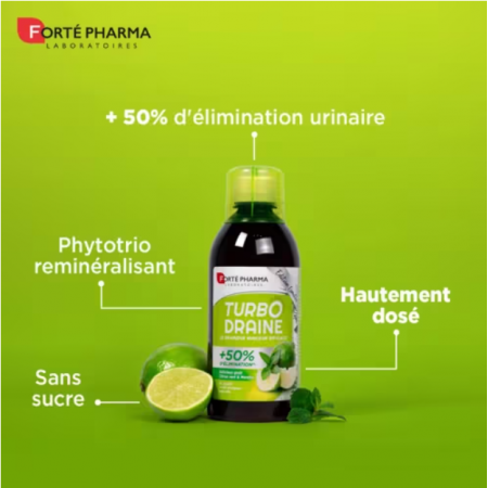 TURBOSLIM DRENANTE SABOR A LIMA & MENTA SOLUCION ORAL 500ML