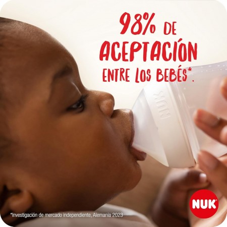 NUK TETINA SILICONA ANTICOLICO PERFECT MATCH  T-S +0 MESES 2 UNIDADES