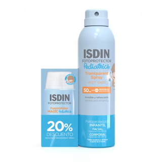 ISDIN PEDIATRIC PACK FOTOPROTECT TRANSPARENT SPRAY 250 ML + FUSION WATER MAGIC 50 ML