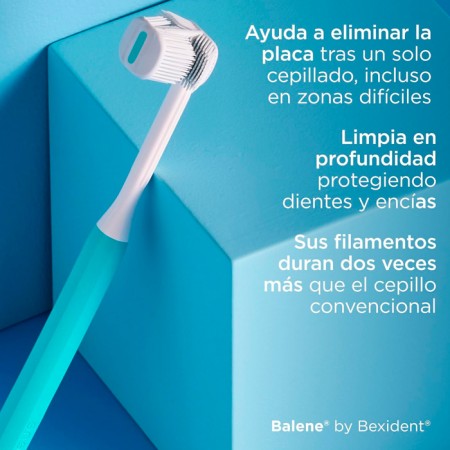BEXIDENT CEPILLO DENTAL BALENE ADULTO MEDIO COLOR AGUAMARINA