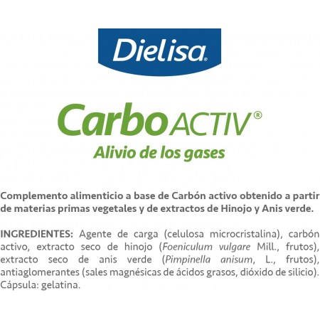 CARBOACTIV (CARBON ACTIVO) ALIVIO DE LOS GASES 60 CAPSULAS