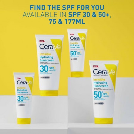 CERAVE LOCIÓN PROTECTORA INVISIBLE HIDRATANTE SPF30 LOCION CARA Y CUERPO 177ML