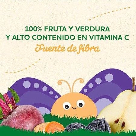 DANONE BLEDINA POUCH PERA, CIRUELA PASA, ZANAHORIA Y REMOLACHA 100 G